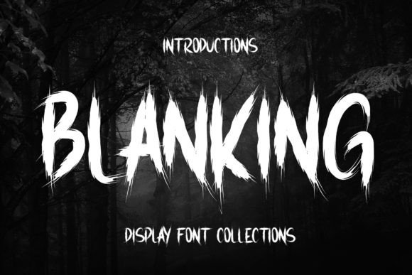 Blanking Display Font for Bold Digital Headlines