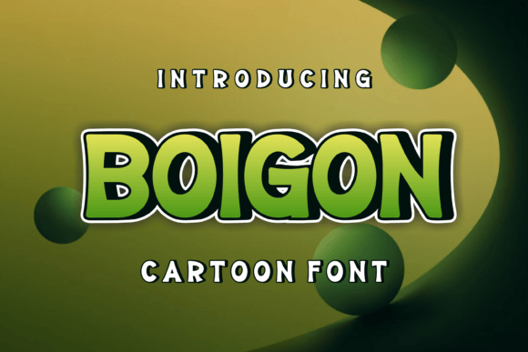 Boigon Display Font for Handmade Creators