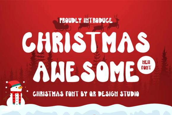 Christmas Awesome: A Display Font That Delivers Holiday Impact