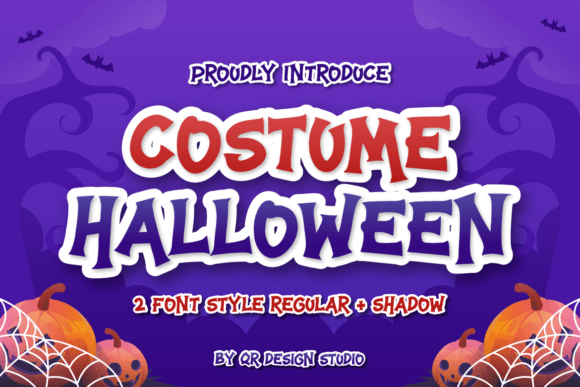 Costume Halloween Font: Spooky Charm for Handmade Labels & Printables