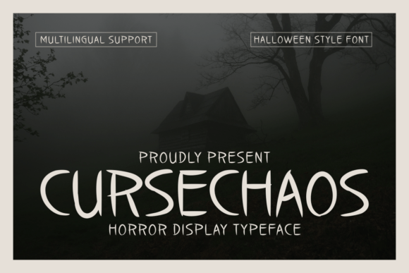 Cursechaos: A Bold, Unsettling Display Font