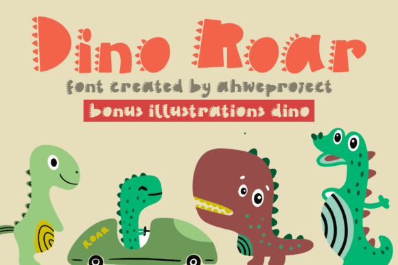 Dino Roar Font: A Playful Yet Professional Display Typeface for Small Businesses