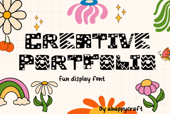 Funcube: A Playful Display Font for Handmade Labels & Printables