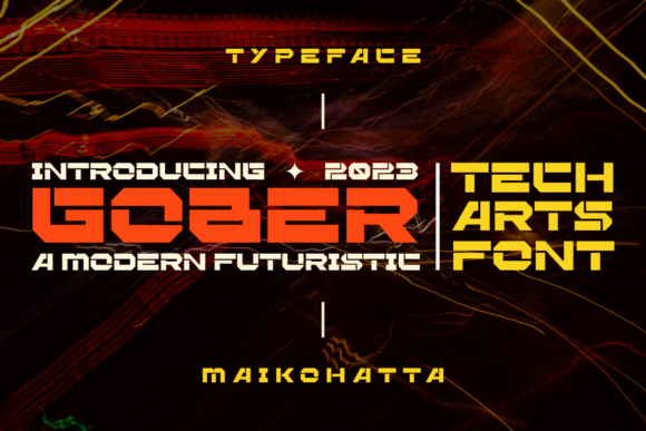 Gober: A Futuristic Display Font for Handmade Creators