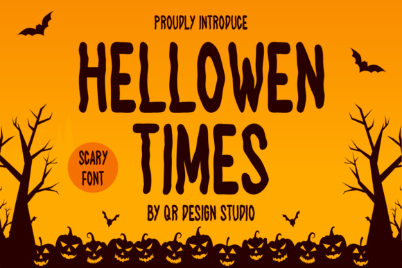 Hellowen Times: A Bold Display Font for Handmade Brands