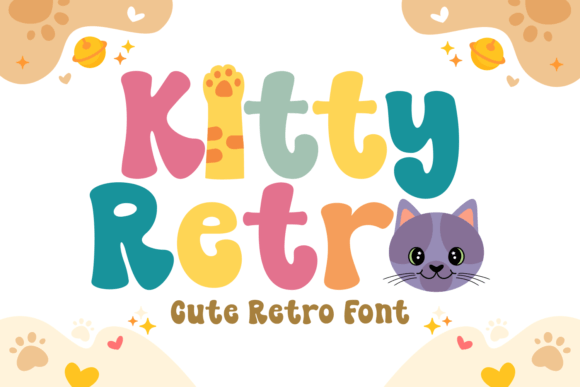 Kitty Retro Font: A Playful Display Typeface for Whimsical Branding