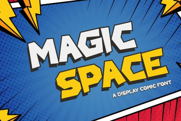 Magic Space: A Playful Comic Display Font for Digital Design