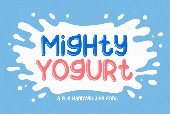 Mighty Yogurt: A Delicate Handwritten Display Font for Editorial Warmth