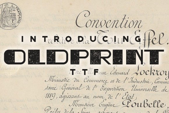 Oldprint: A Retro Display Typeface That Feels Like Home