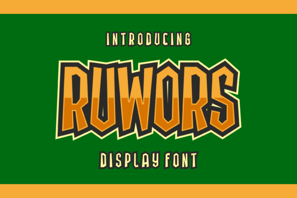 Ruwors: A Quirky Display Font That Actually Works