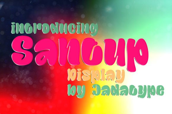 Santup: A Playful Display Font for Handmade Charm