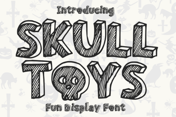 Skull Toys: A Fun, Festive Display Font for Small Business Branding