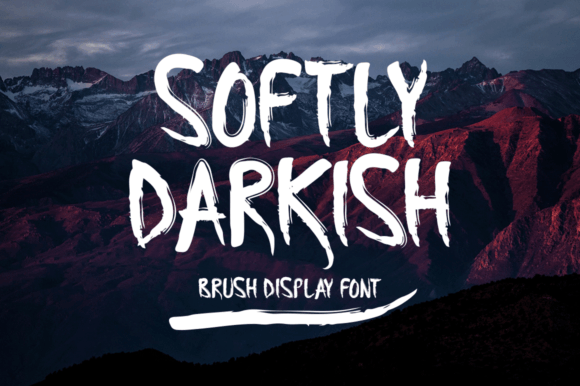 Softly Darkish: A Brush Display Font That Adds Warmth to Brand Identity