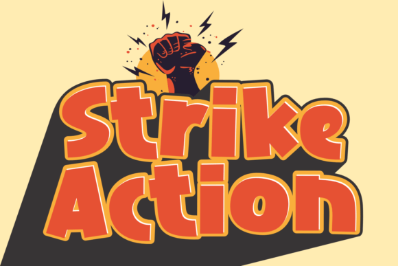 Strike Action: A Playful Display Font for Handmade Labels & Printables