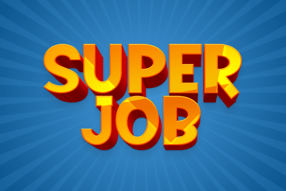 Super Job: A Bold Display Font That Delivers