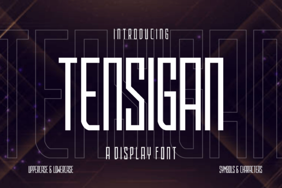 Tensigan: A Display Font That Breathes Life Into Editorial Moments