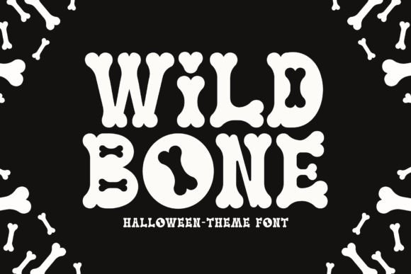 Wild Bone Font: Spooky & Retro Display Type for Small Business Branding
